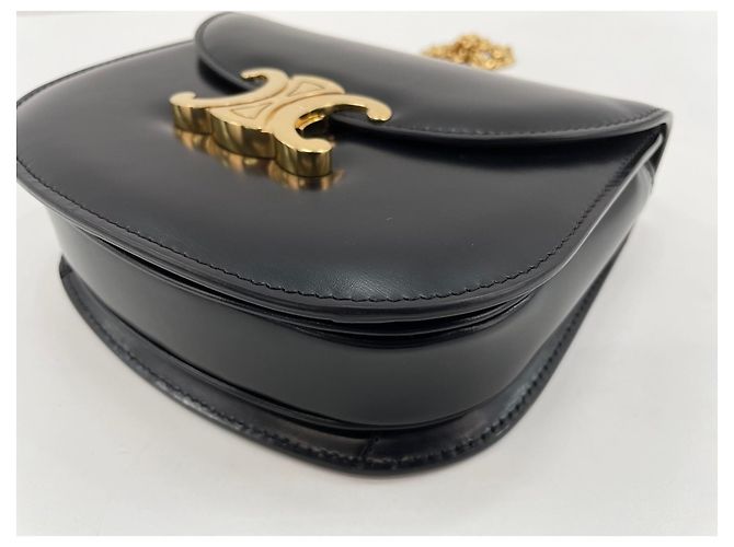 Céline Borsa a tracolla Celine Teen Buzas Triomphe Nero - vista 8