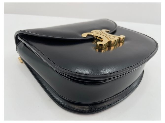 Céline Borsa a tracolla Celine Teen Buzas Triomphe Nero - vista 9