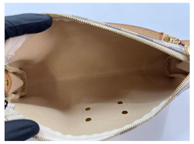 Borsa a tracolla Louis Vuitton Eva, White Bianco - vista 12