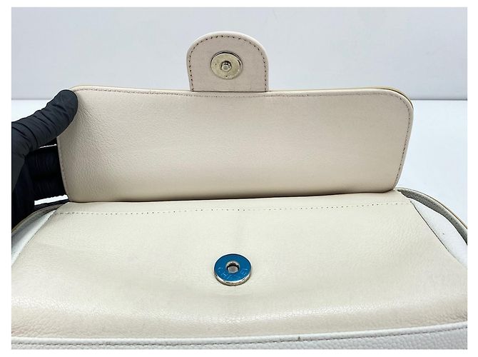 Borsa a tracolla Chanel French Biella White Bianco - vista 15