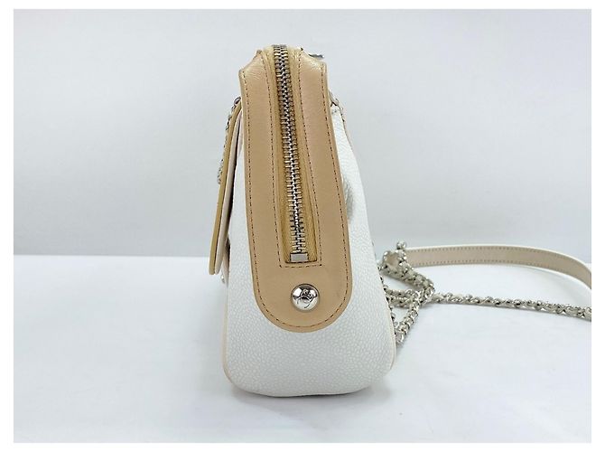 Borsa a tracolla Chanel French Biella White Bianco - vista 5