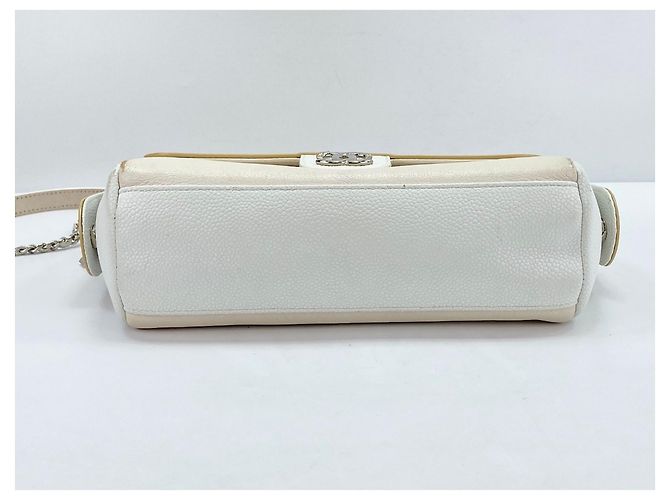 Borsa a tracolla Chanel French Biella White Bianco - vista 7