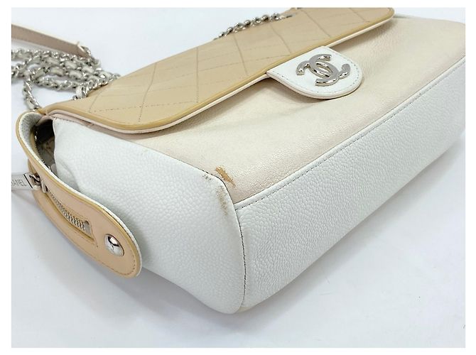 Borsa a tracolla Chanel French Biella White Bianco - vista 8