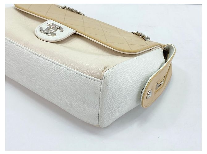 Borsa a tracolla Chanel French Biella White Bianco - vista 9