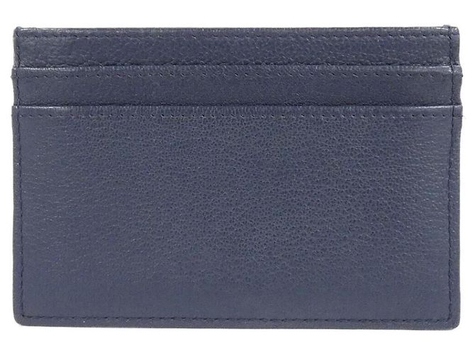 Chanel AP1091 Tarjetero de piel de cabra azul marino - vista 2