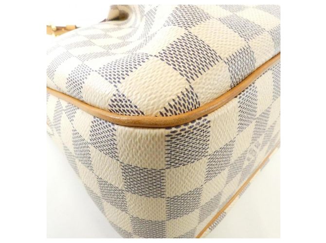 Borsa a tracolla Louis Vuitton Damier Azur Siracusa PM Bianco Blu - vista 3