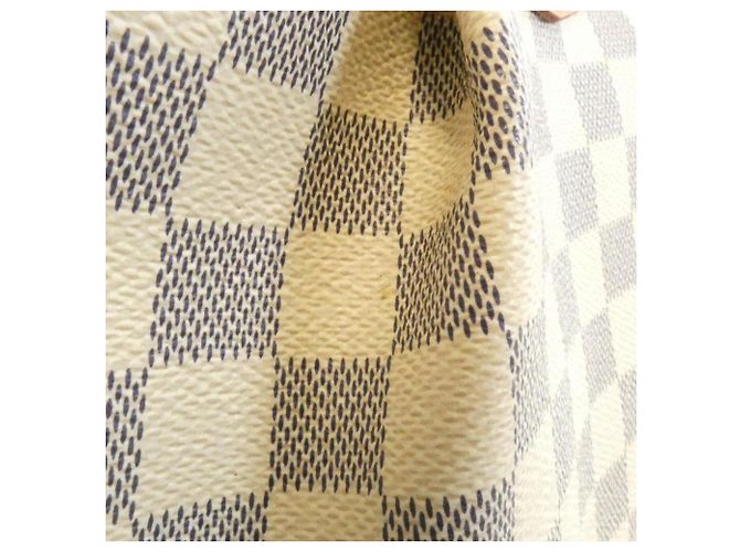 Borsa a tracolla Louis Vuitton Damier Azur Siracusa PM Bianco Blu - vista 4