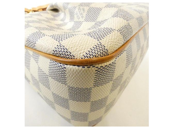 Borsa a tracolla Louis Vuitton Damier Azur Siracusa PM Bianco Blu - vista 3