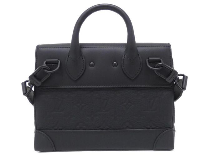 Louis Vuitton Taurillon Monogram Steamer PM Handtasche Schwarz - Ansicht 2