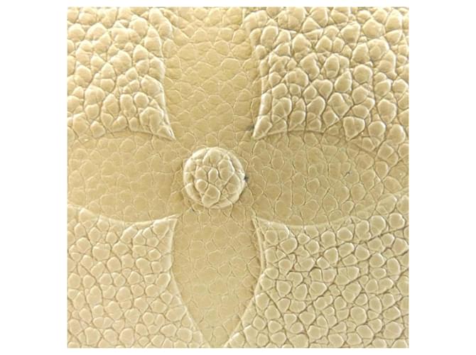 Borsa Louis Vuitton Monogram Empreinte Neverfull MM Beige Grigio - vista 3