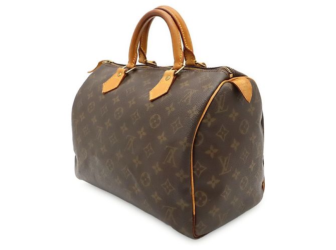 Bolsa Louis Vuitton Monogram Speedy 30 Marrom Monograma - vista 3