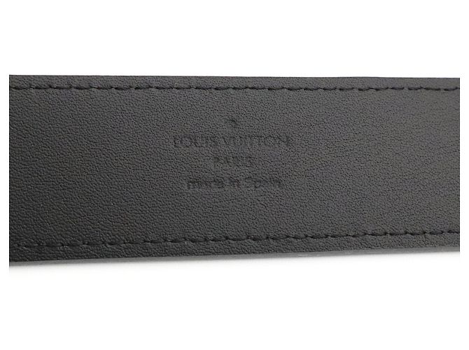 Cintura Louis Vuitton in pelle Epi Nero - vista 7