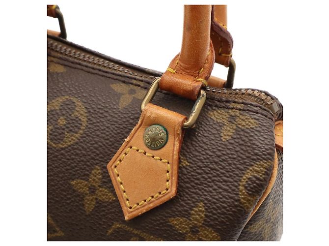 Borsa a mano Louis Vuitton Monogram Mini Speedy Marrone Monogramma - vista 7