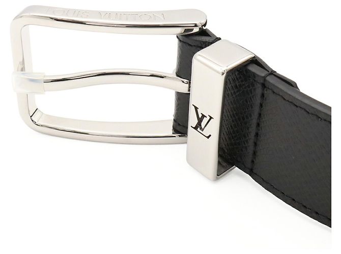 Cinturón Louis Vuitton Taiga Pont Neuf 35MM Negro - vista 4