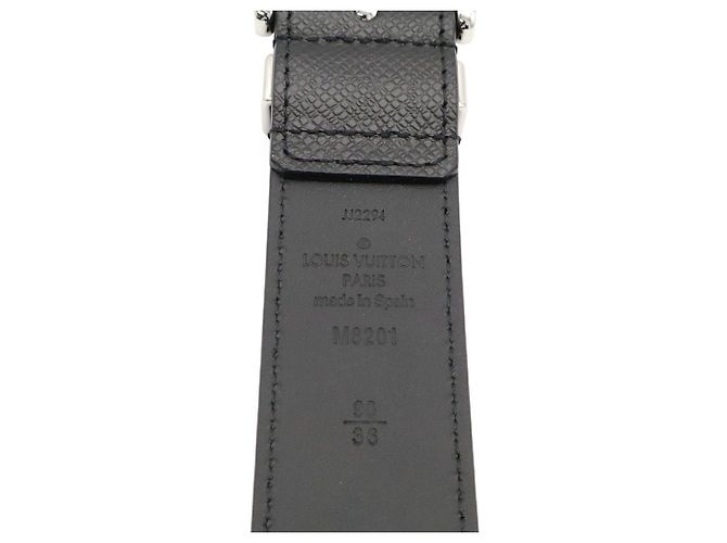 Cinturón Louis Vuitton Taiga Pont Neuf 35MM Negro - vista 6