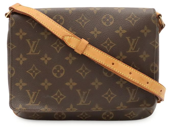 Borsa a tracolla lunga Louis Vuitton Monogram Musette Tango Marrone Monogramma - vista 2