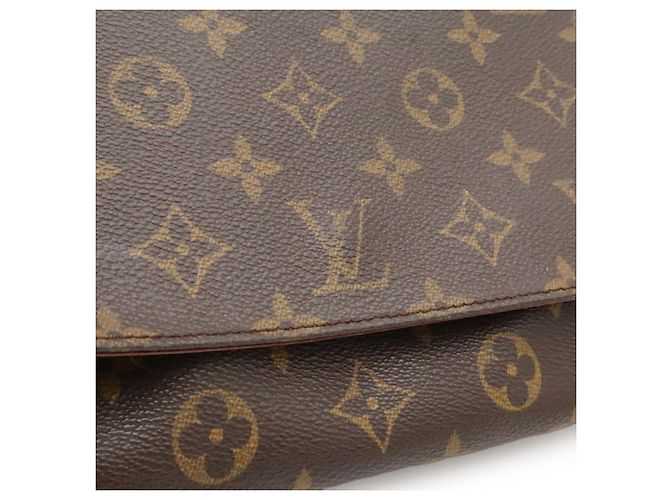 Borsa a tracolla lunga Louis Vuitton Monogram Musette Tango Marrone Monogramma - vista 9