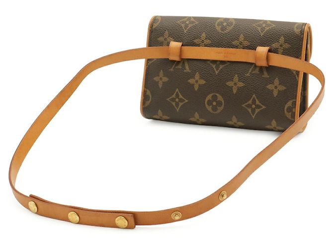 Louis Vuitton Monogram Pochette Florentine Waist Pouch Marrone - vista 3