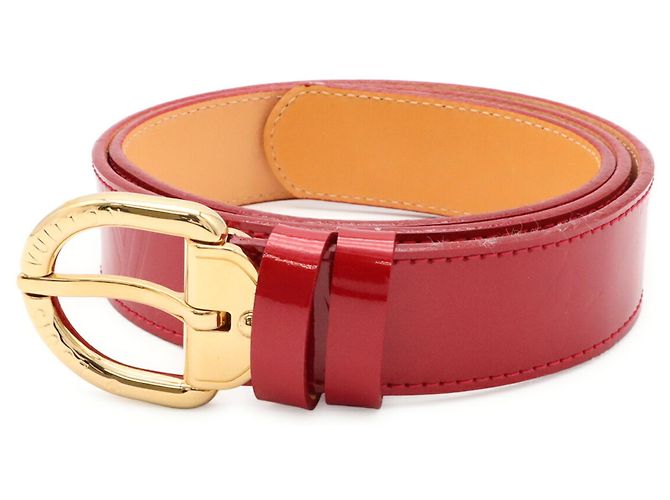 Cintura Louis Vuitton Monogram Vernis Rosso - vista 2