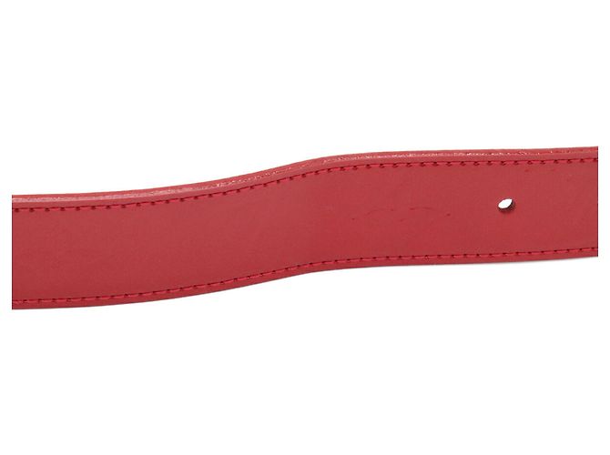 Cintura Louis Vuitton Monogram Vernis Rosso - vista 7