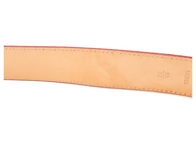 Cintura Louis Vuitton Monogram Vernis Rosso - vista 9