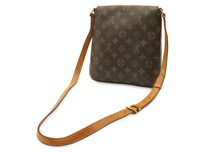 Borsa a tracolla lunga Louis Vuitton Monogram Musette Salsa Marrone - vista 3