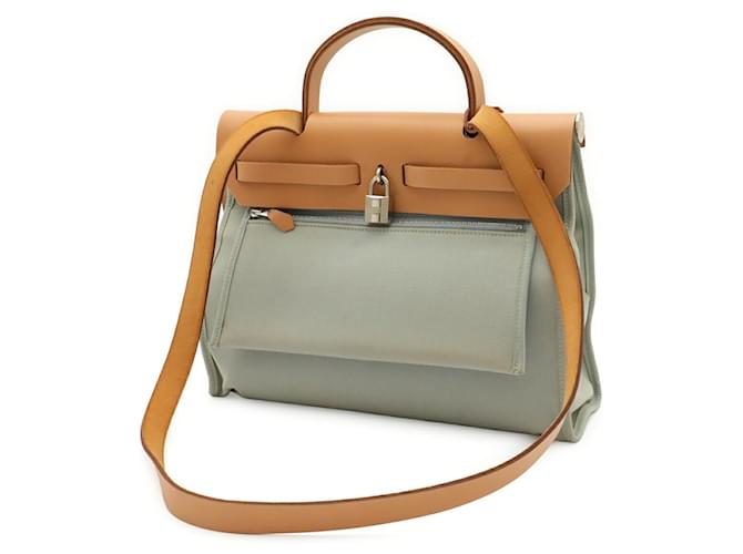 Borsa Hermès Herbag Zip PM Blu chiaro - vista 3