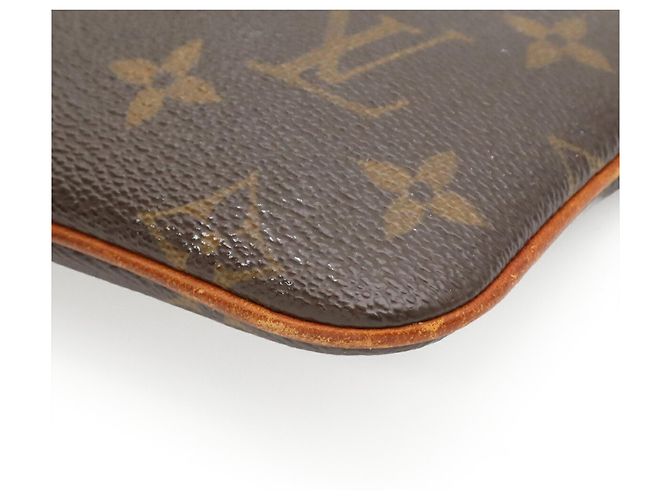 Borsa a mano con catena Louis Vuitton Monogram Pochette Mira PM Marrone Monogramma - vista 4
