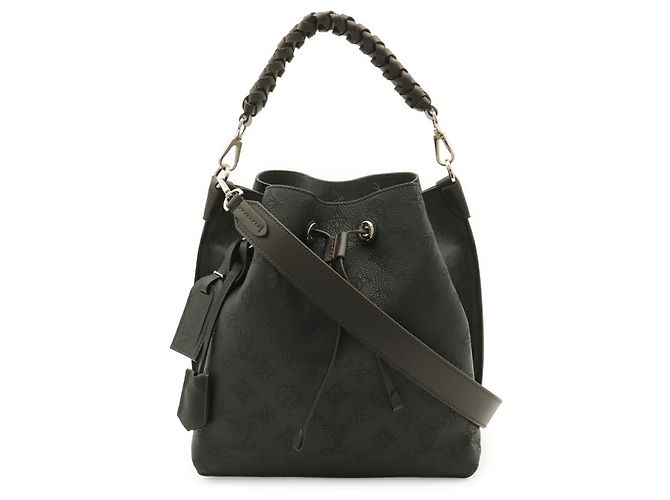 Louis Vuitton Monogram Mahina Moulia Leder Tote Bag Schwarz - Ansicht 2