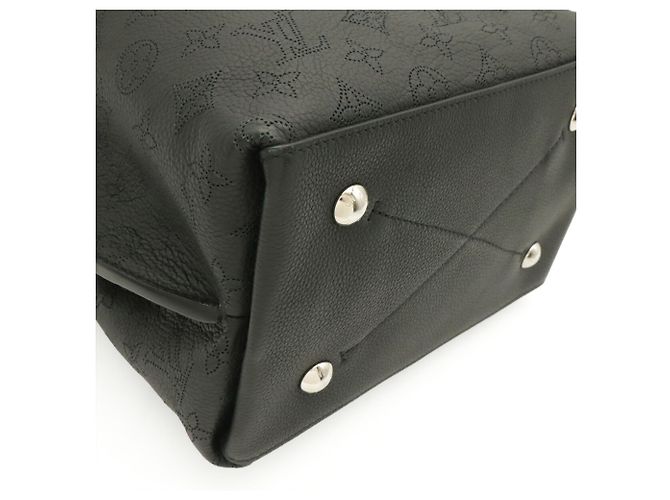 Louis Vuitton Monogram Mahina Moulia Leder Tote Bag Schwarz - Ansicht 4