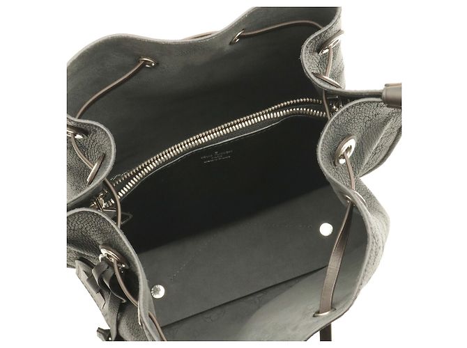 Louis Vuitton Monogram Mahina Moulia Leder Tote Bag Schwarz - Ansicht 7
