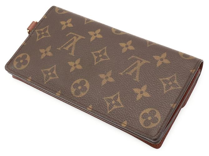Cartera larga bi-fold Monogram Louis Vuitton Castaño Monograma - vista 3