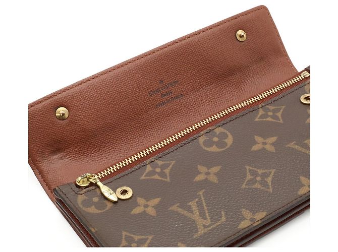 Cartera larga bi-fold Monogram Louis Vuitton Castaño Monograma - vista 7