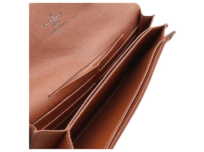 Cartera larga bi-fold Monogram Louis Vuitton Castaño Monograma - vista 9