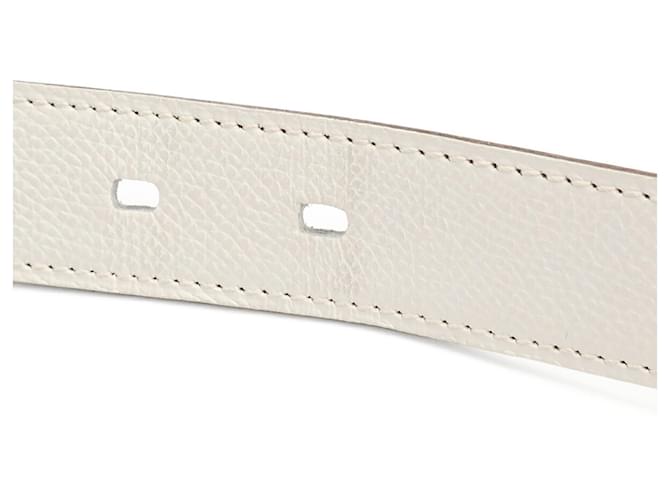 Hermès HERMES Api 3 Wendelgürtel aus Leder Schwarz Weiß - Ansicht 7