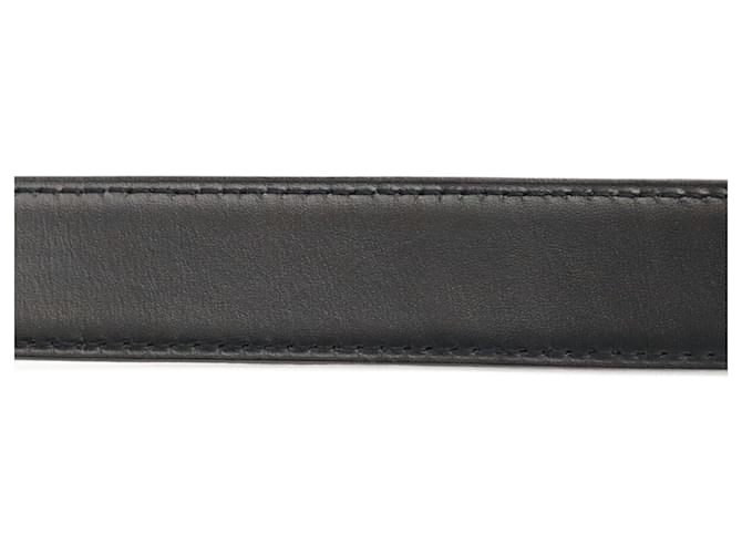 Hermès HERMES Api 3 Wendelgürtel aus Leder Schwarz Weiß - Ansicht 8