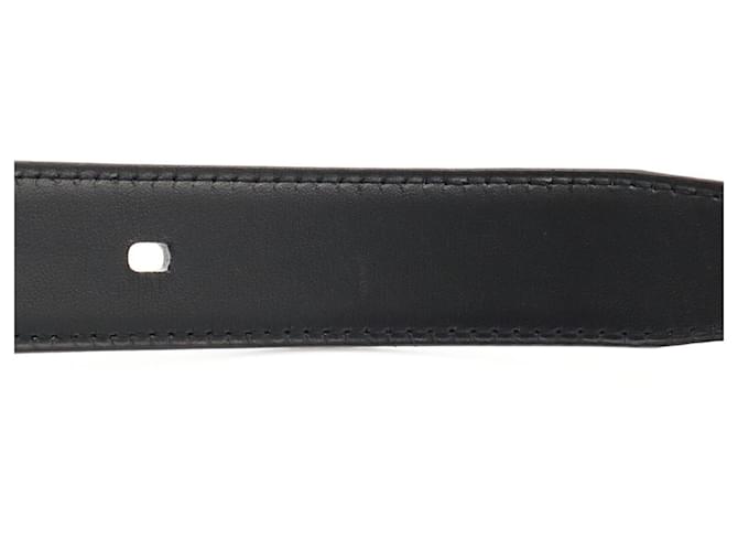 Hermès HERMES Api 3 Wendelgürtel aus Leder Schwarz Weiß - Ansicht 9