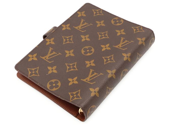 LOUIS VUITTON Couverture de carnet Agenda MM Monogram Marron Monogramme - vue 3
