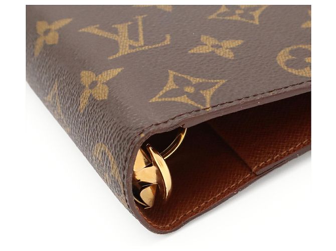 LOUIS VUITTON Couverture de carnet Agenda MM Monogram Marron Monogramme - vue 4