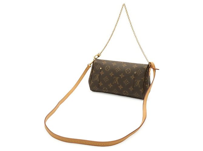 Borsa a tracolla Louis Vuitton Monogram Favorite PM Marrone - vista 3