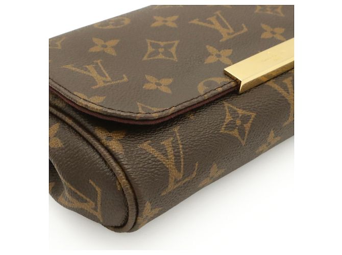 Borsa a tracolla Louis Vuitton Monogram Favorite PM Marrone - vista 4