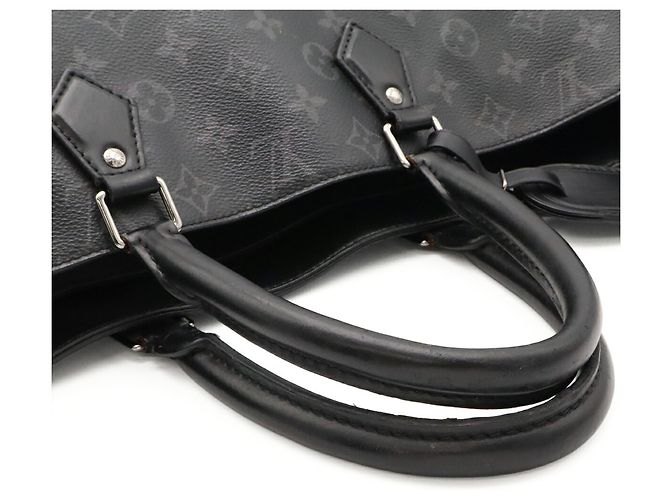 Louis Vuitton Monogram Eclipse Grand Sac Tote Bag Marrom Preto - vista 5
