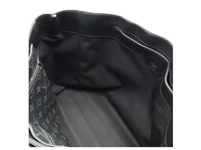 Louis Vuitton Monogram Eclipse Grand Sac Tote Bag Marrom Preto - vista 9