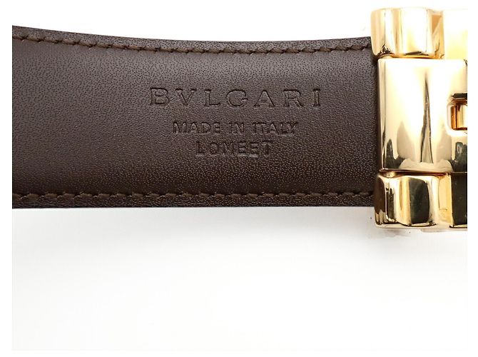 Bvlgari Bulgari Square Buckle Reversible Belt Brown Black Dark brown - view 7