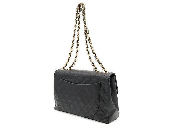 Borsa a tracolla Chanel Large Matelassé con doppia catena Nero - vista 3