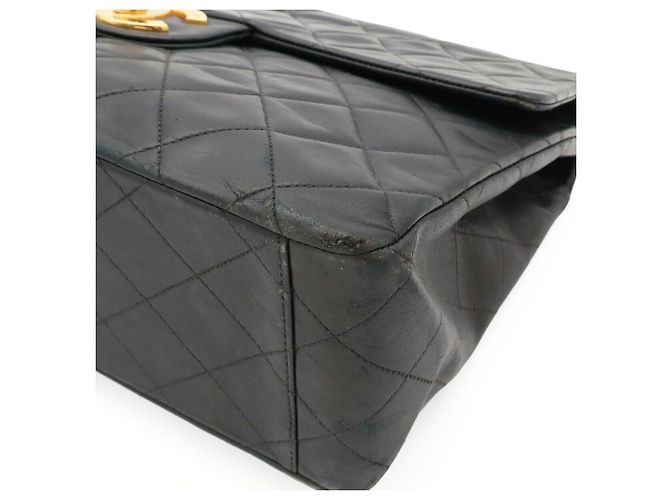 Borsa a tracolla Chanel Large Matelassé con doppia catena Nero - vista 4