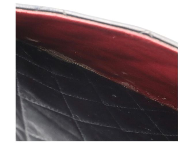 Borsa a tracolla Chanel Large Matelassé con doppia catena Nero - vista 7