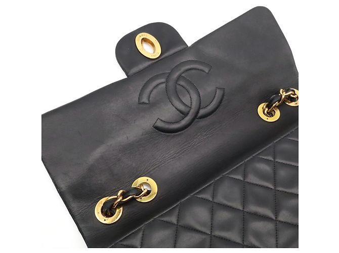 Borsa a tracolla Chanel Large Matelassé con doppia catena Nero - vista 8
