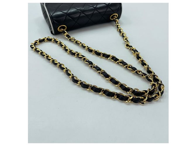 Borsa a tracolla Chanel Mini Matelassé Nero - vista 10