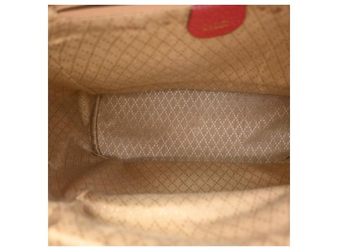 Zaino Gucci Vintage in camoscio Medium Rosso - vista 5